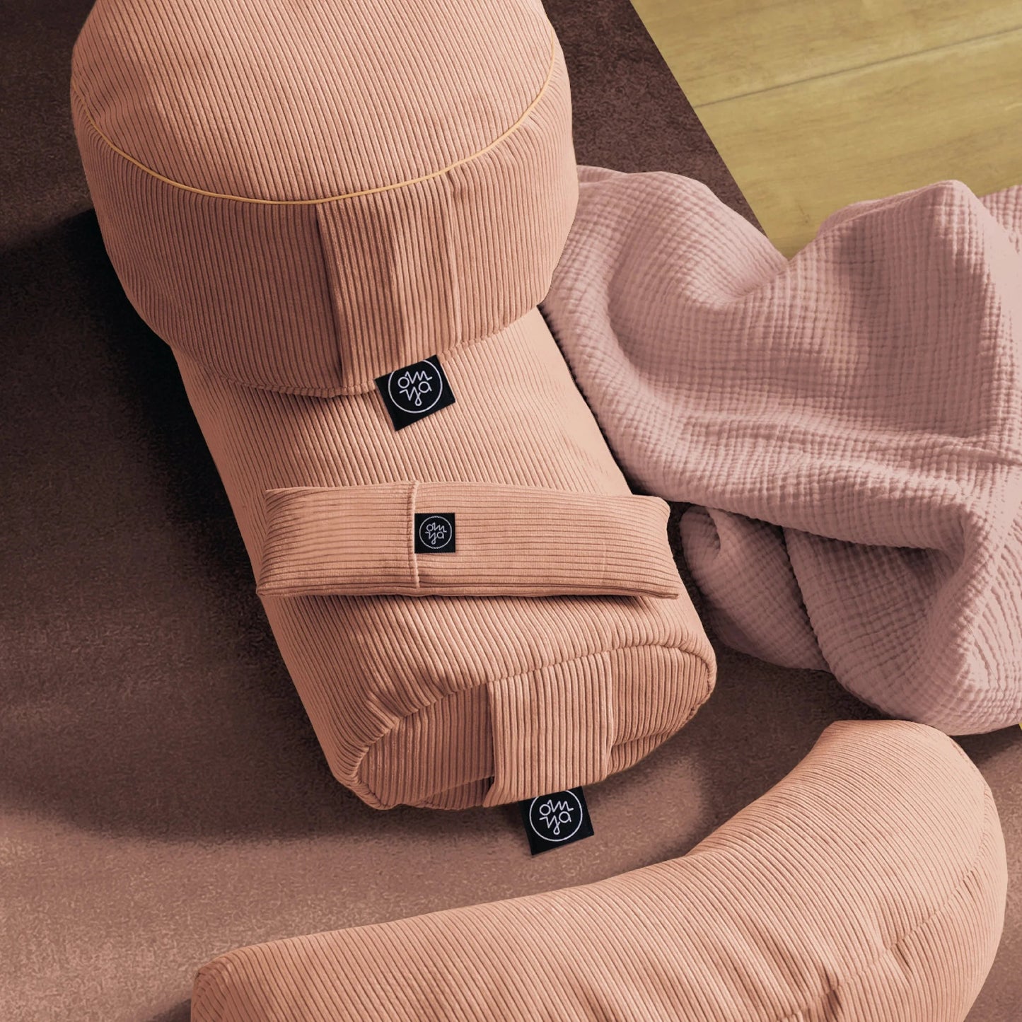 Yoga-Bolster „Blush Cord Harmonie“