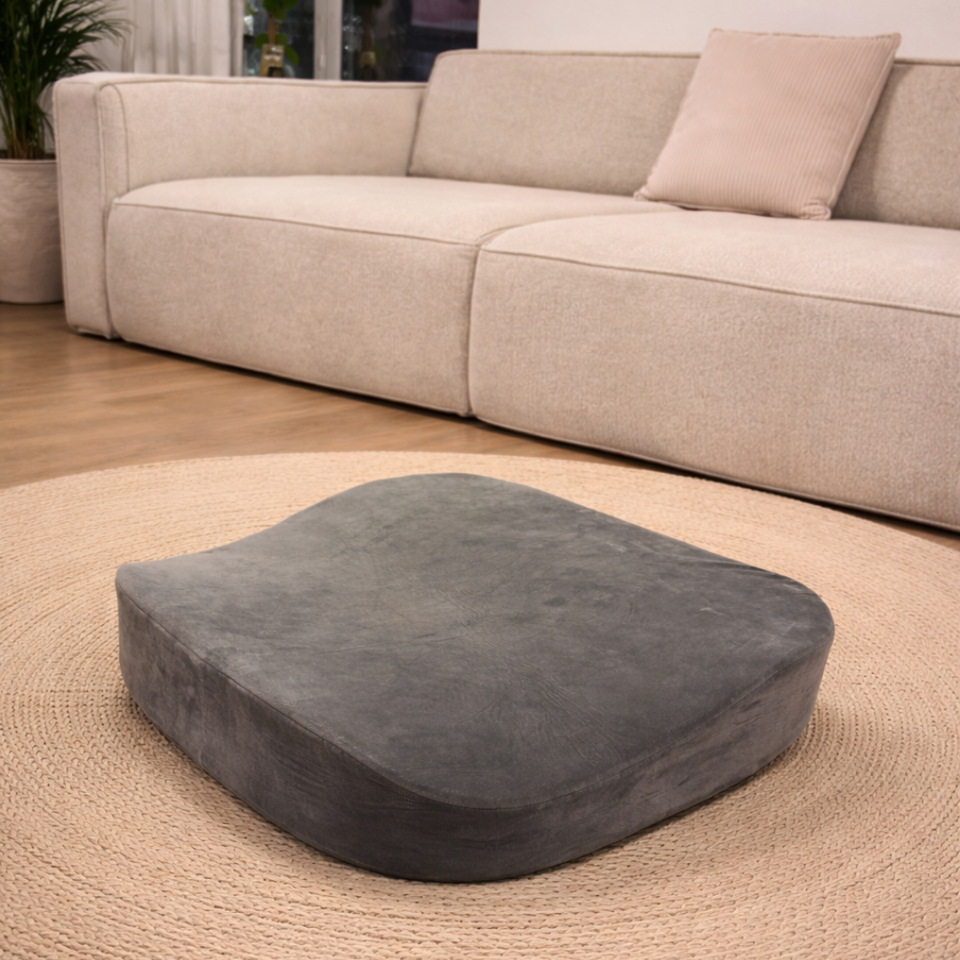 Écalutier Meditationskissen 64 x 64 x 12 cm als bequeme Sitzunterlage für Yoga