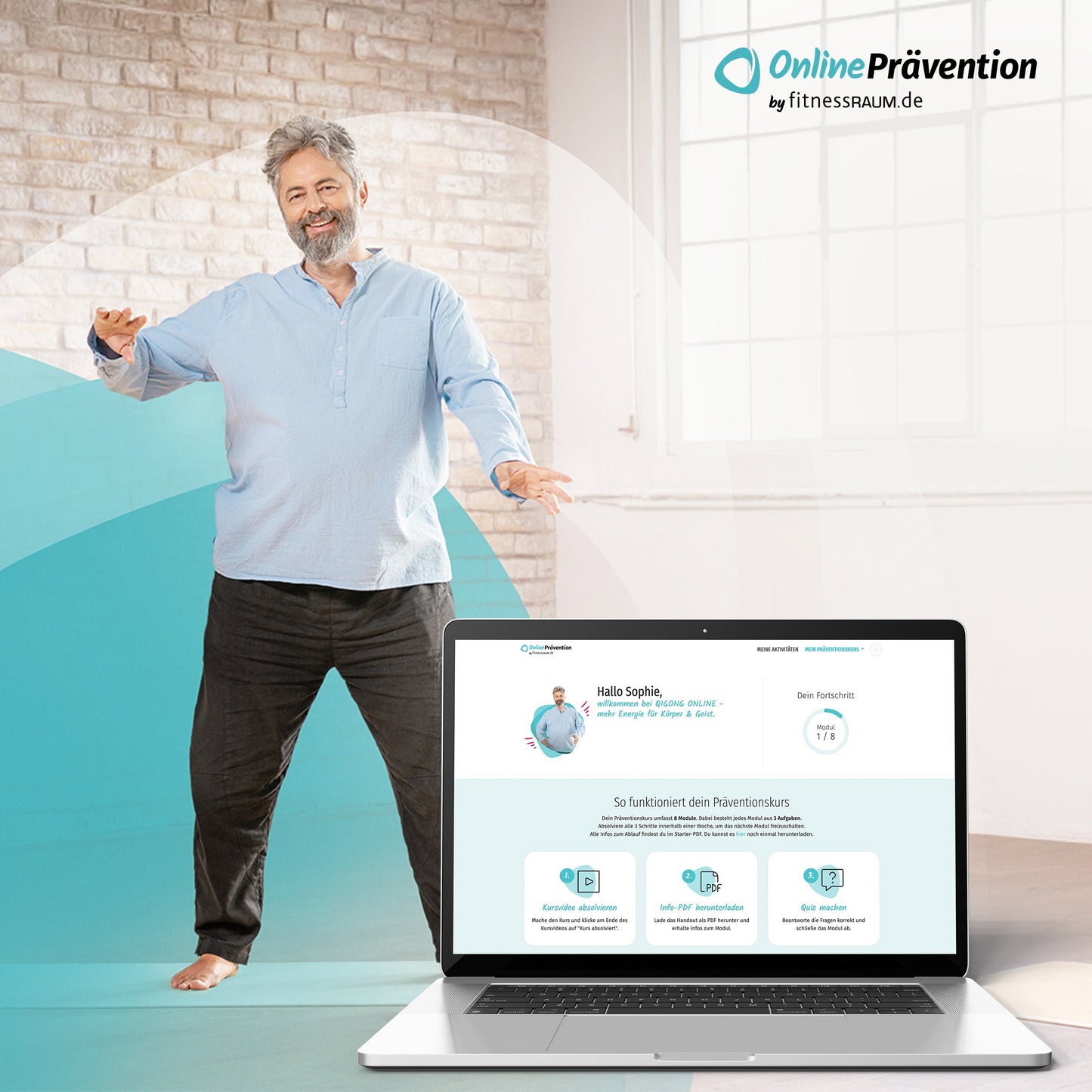 QIGONG - mehr Energie für Körper & Geist: 8-Wochen Online-Präventionskurs – bis zu 100% erstattbar + 6 Monate Gratiszugang fitnessRAUM.de