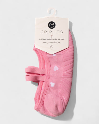 First Crush Ballerina Grip Socken für Pilates und Barre getragen