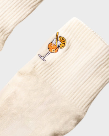 Pilates und Barre Socken Aperol Sunset Sips mit Grip für das Training