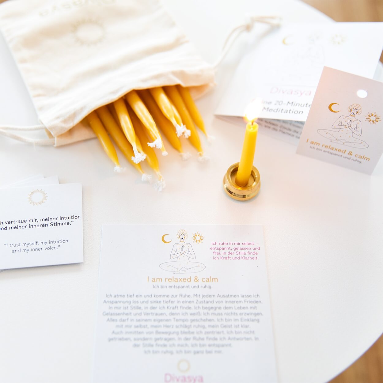 20-Minuten-Kerzen | I am relaxed & calm