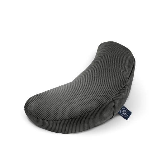 Design Yoga Halbmond Kissen - Granit Cord