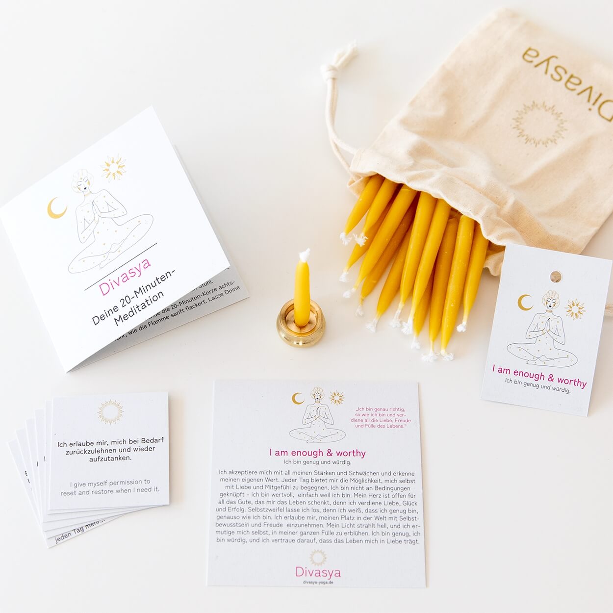 20-Minuten-Kerzen  | I am loved & grateful