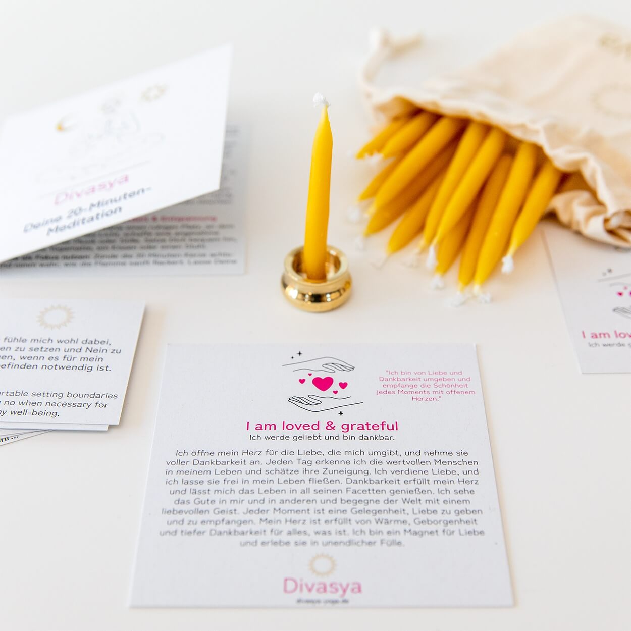 20-Minuten-Kerzen  | I am loved & grateful