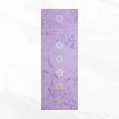 Myga Yoga Starter-Set Chakra mit Yogagurt für Dehnübungen