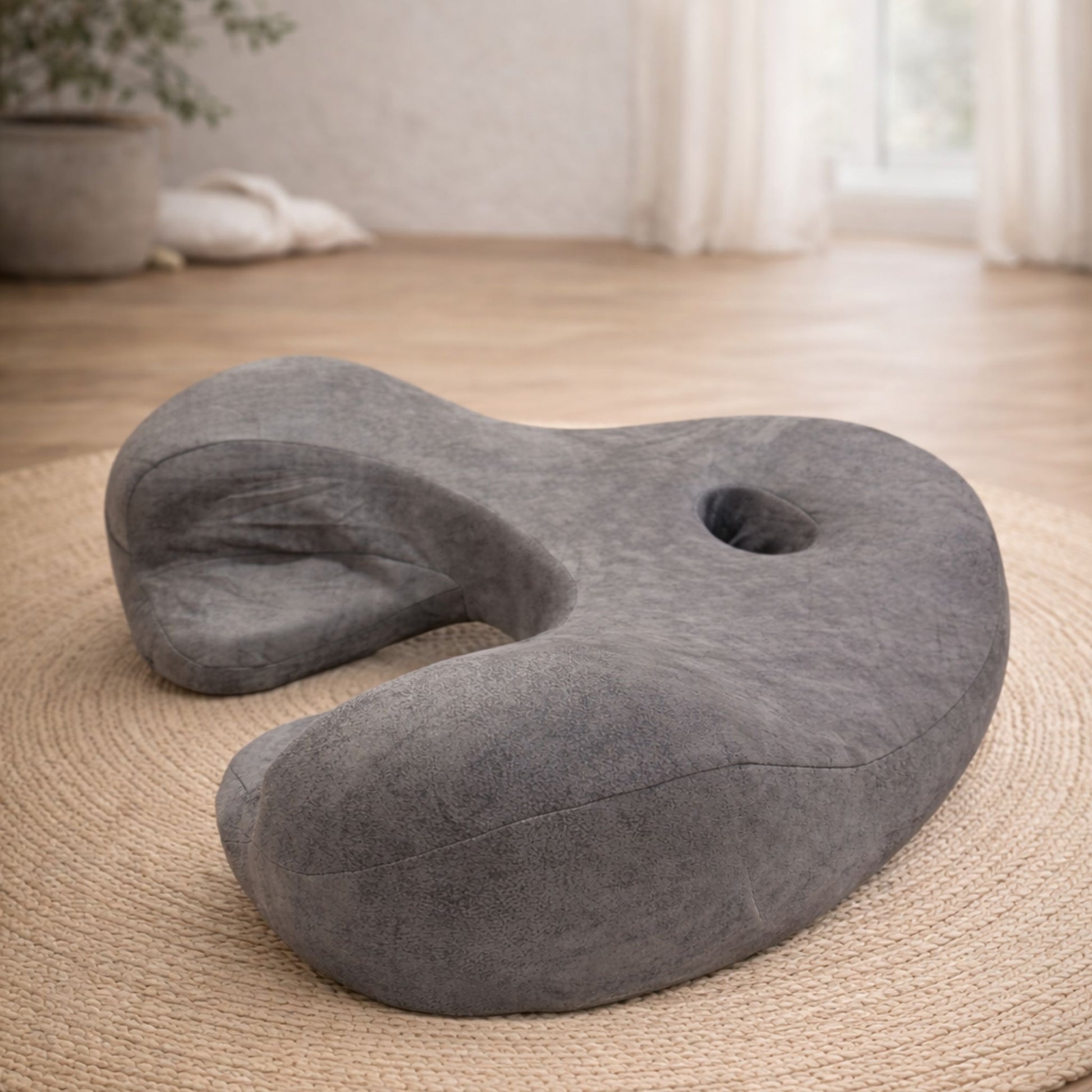 Écalutier Meditationskissen U-Form zur Entlastung von Hüfte und Knien