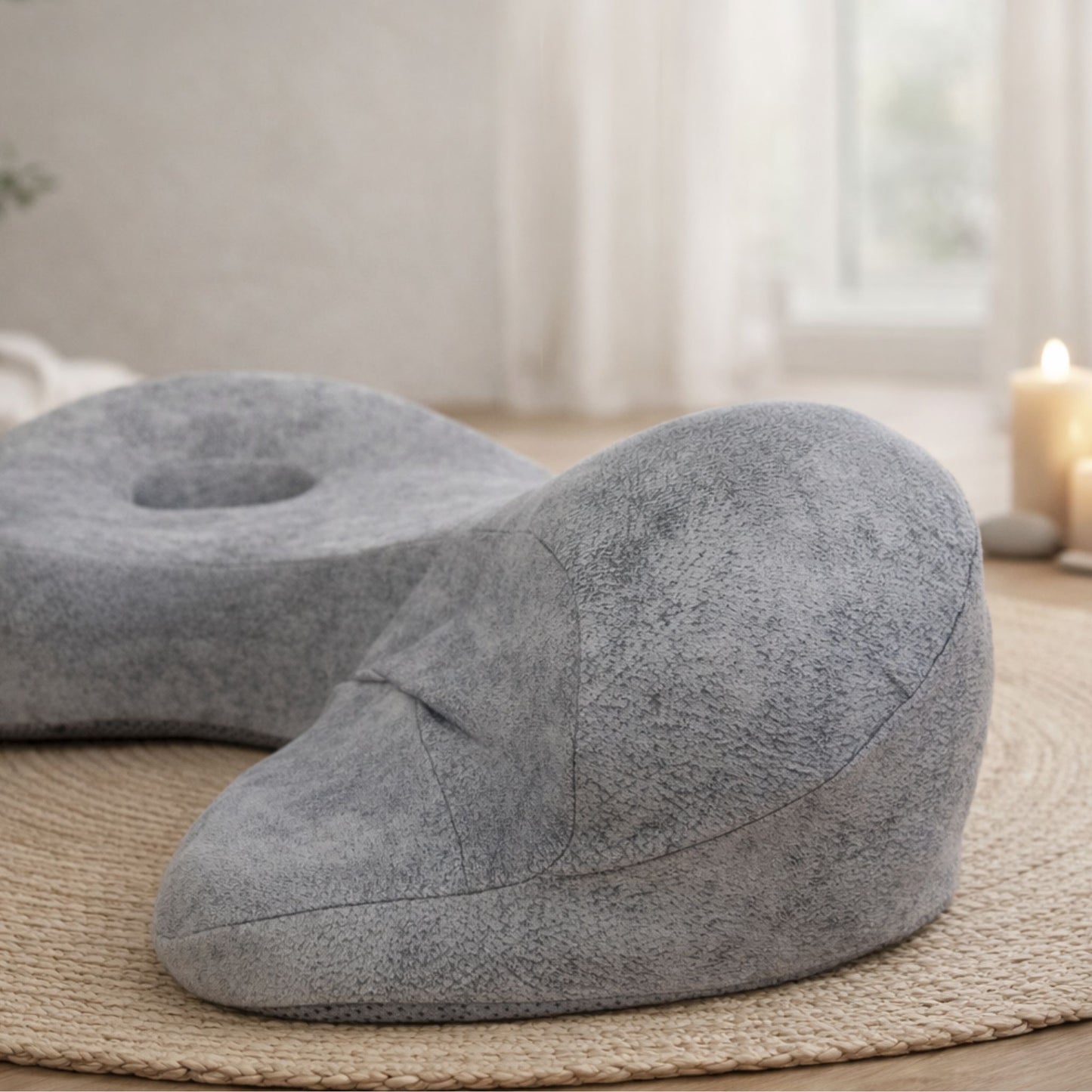 Ergonomisches Meditationskissen U-Form aus Memory-Schaum für die Meditation