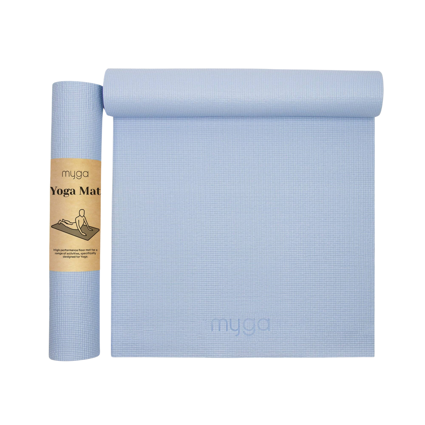 Myga Yogamatte Himmelblau, rutschfest
