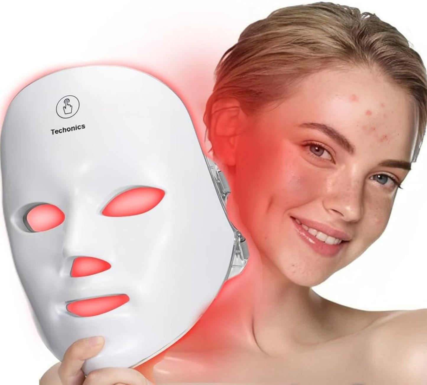 LED Gesichts- & Halsmaske – 7-Farb Lichttherapie für Anti-Aging & Hautstraffung