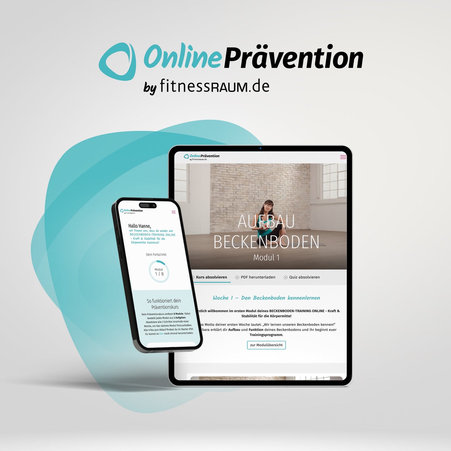 BECKENBODEN-TRAINING - Kraft & Stabilität für die Körpermitte: 8-Wochen Online-Präventionskurs – bis zu 100% erstattbar + 6 Monate Gratiszugang fitnessRAUM.de