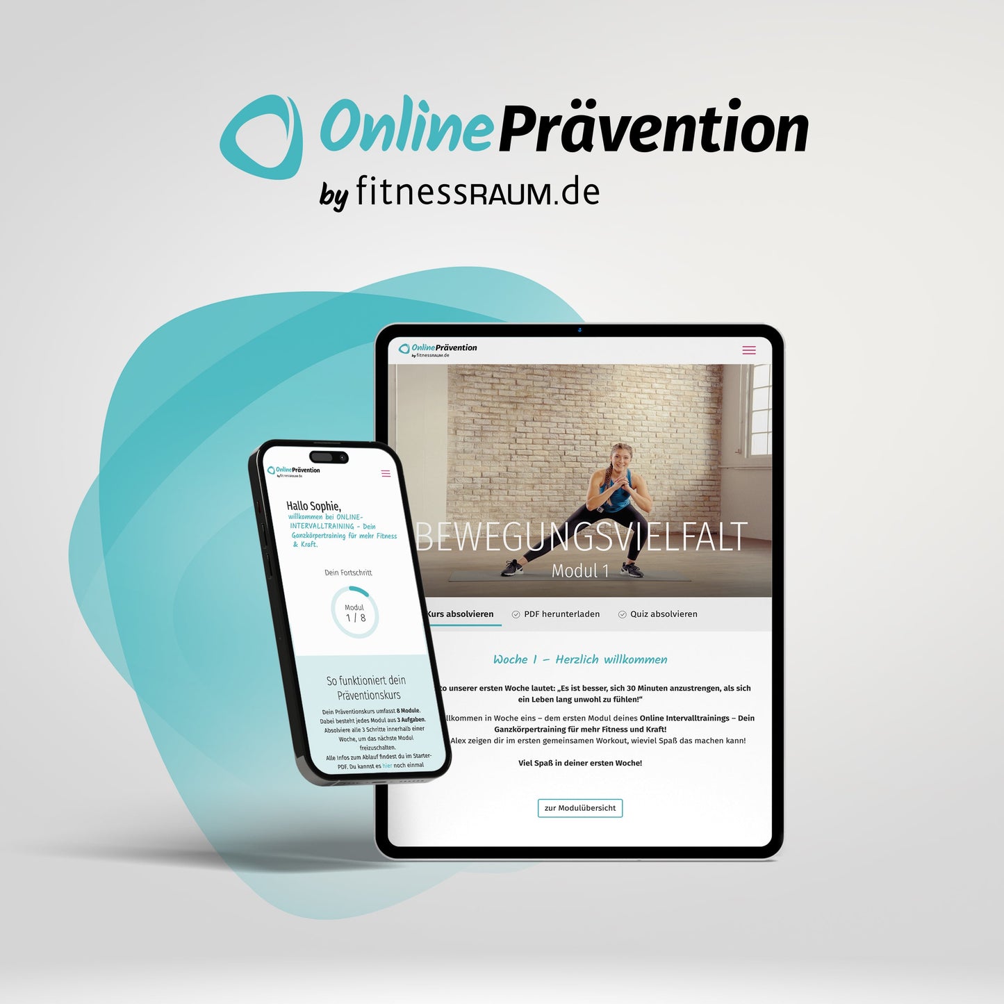 INTERVALLTRAINING - Dein Ganzkörpertraining für mehr Fitness & Kraft: 8-Wochen Online-Präventionskurs – bis zu 100% erstattbar + 6 Monate Gratiszugang fitnessRAUM.de