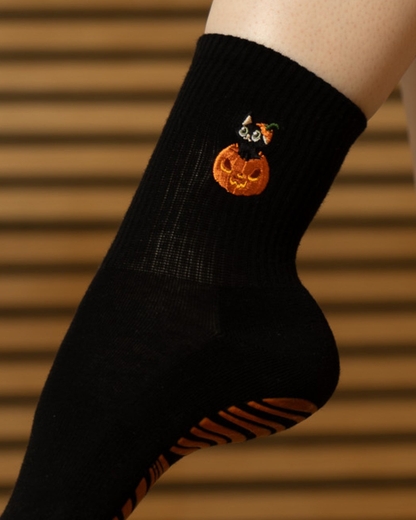 Pilates Grip Socken Pumpkin Paws als Halloween Limited Edition