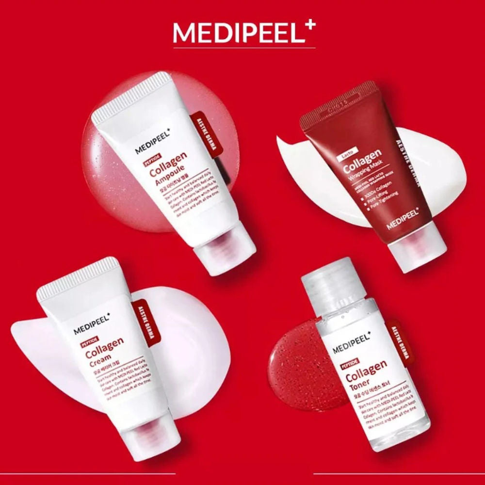 MEDI-PEEL Red Lacto Kollagen Trial Kit – Mini Hautpflege-Set