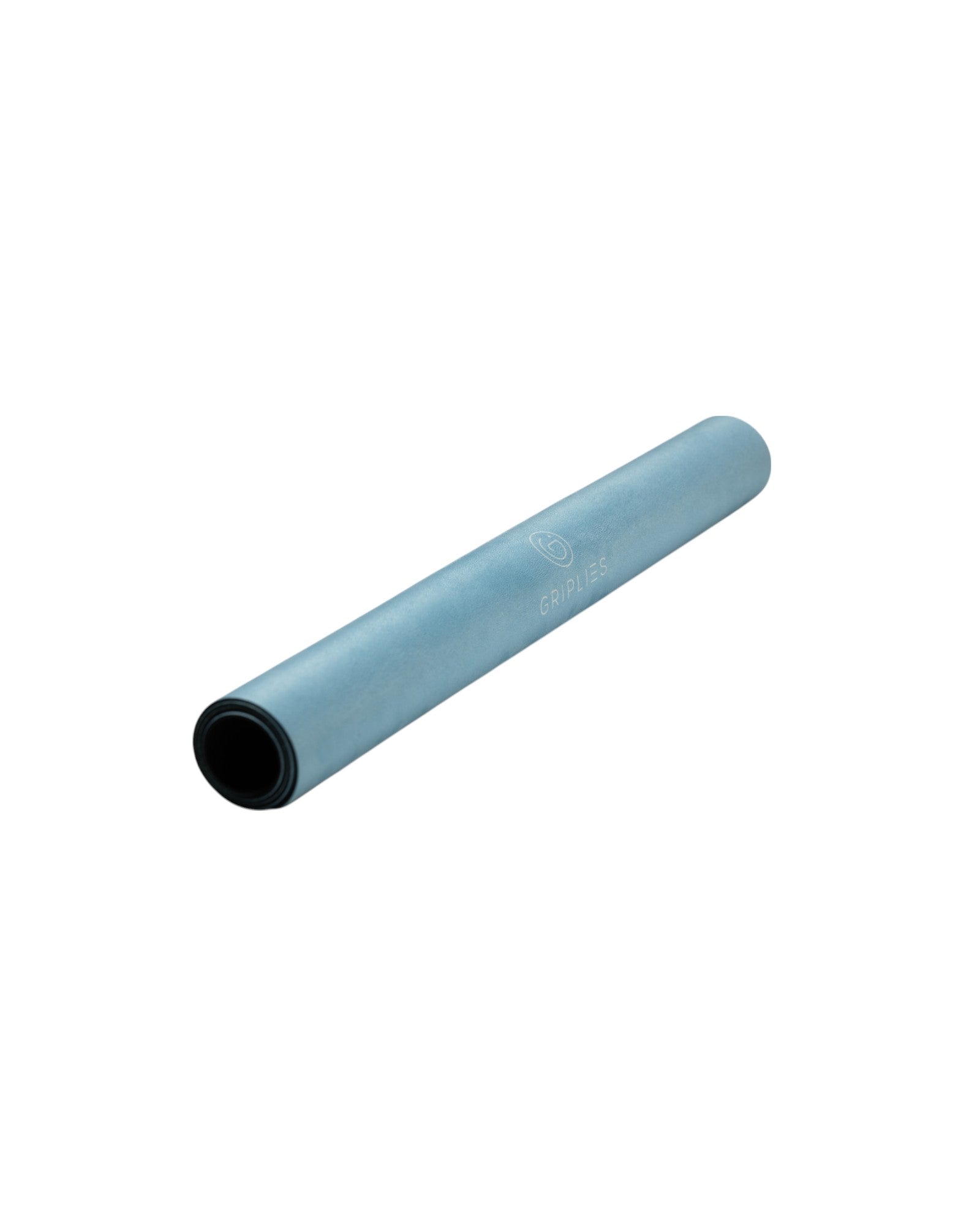 Reformer Matte Powder Blue zusammengerollt mit Tragetasche