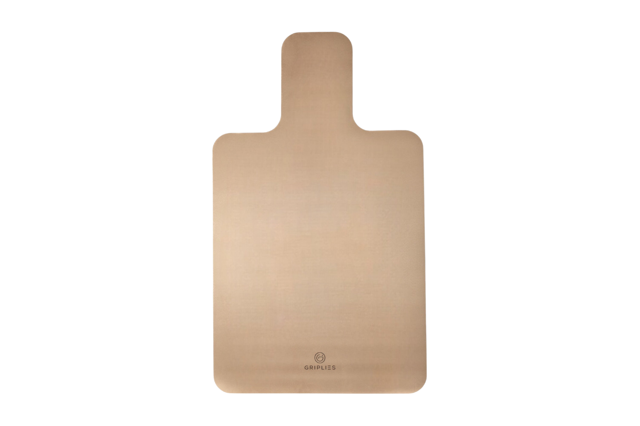 Mikrofaser Pilates Reformer Matte in Vanilla Cloud auf dem Reformer