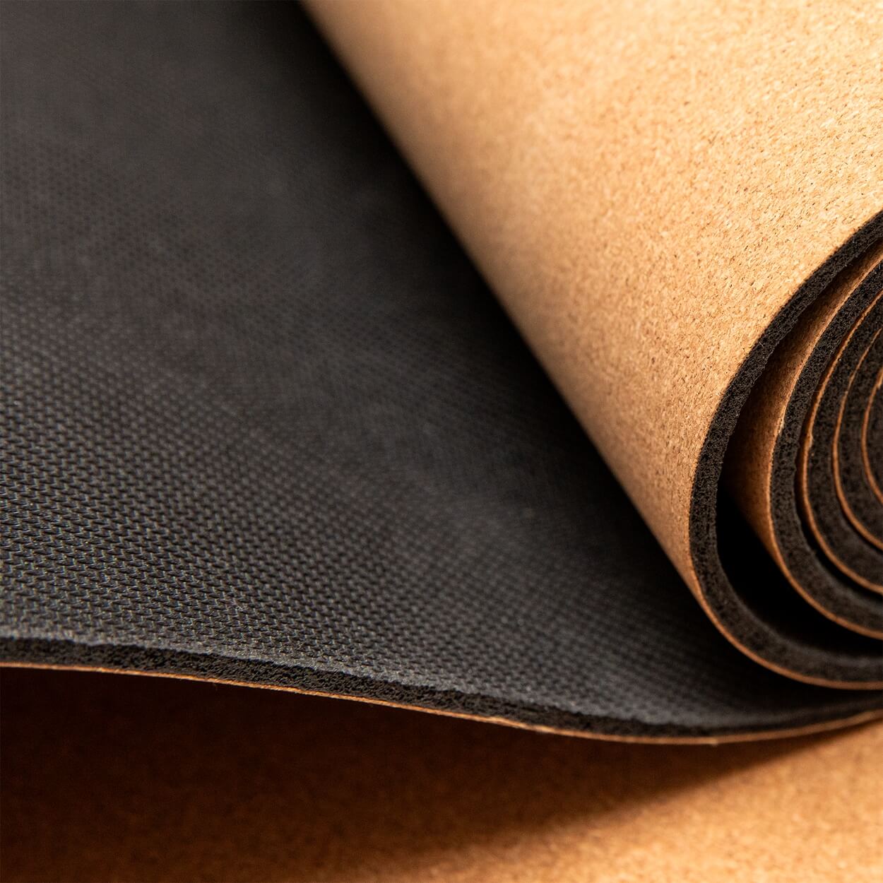 Yogamatte Kork: 100% natürlich | Portugal-Kork & Kautschuk | mit Schutzhülle