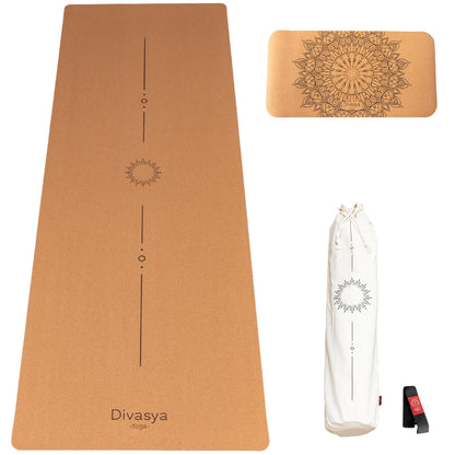 Yoga Set Support mit Pure Align Design, Kork Yogamatte und passendem Yoga Pad für stabile und achtsame Yogapraxis