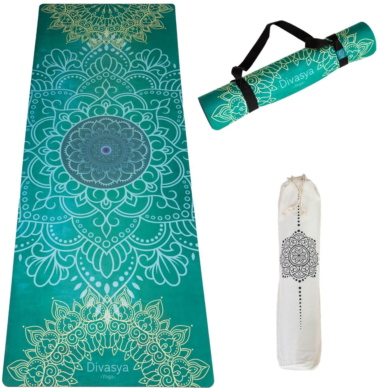 Nachhaltige Yogamatte aus Naturkautschuk & recycelter Mikrofaser