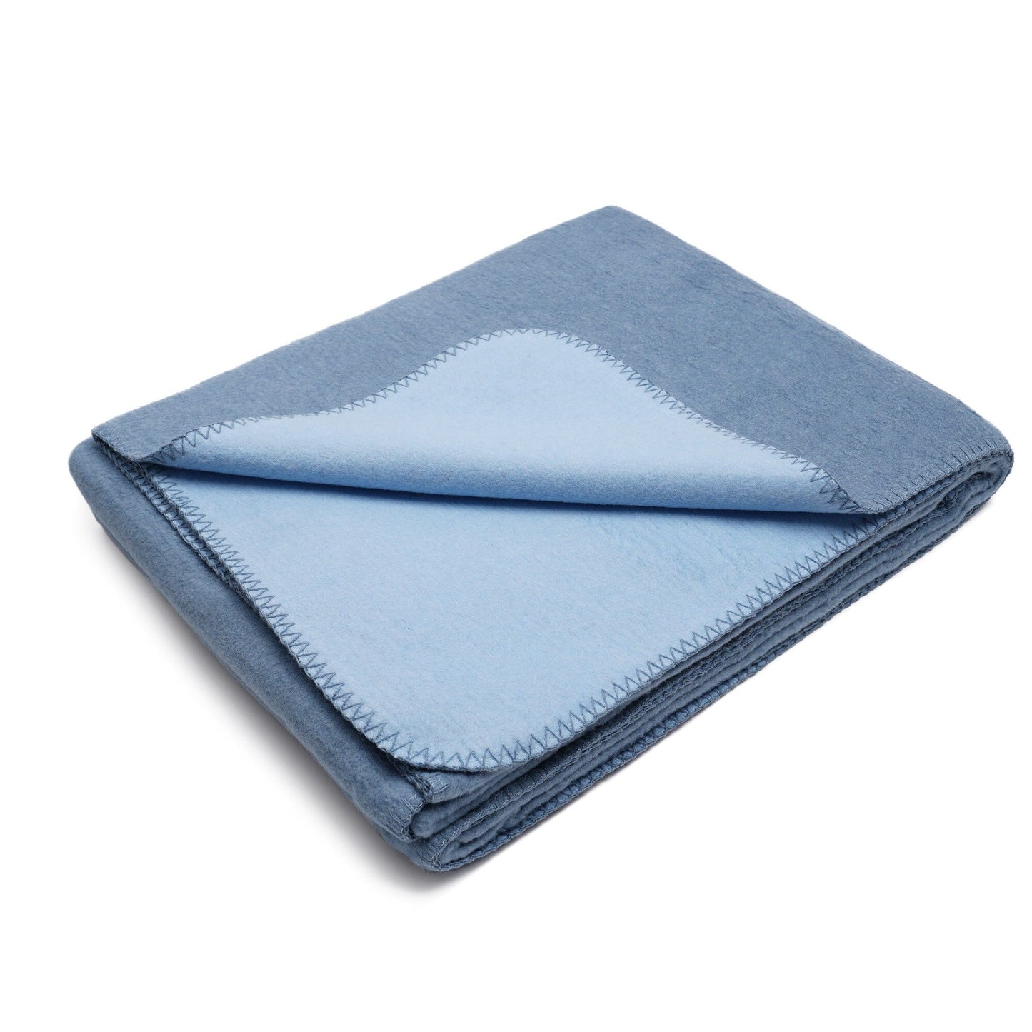 Flauschige Baumwoll Wendedecke zweifarbig - regional hergestellt