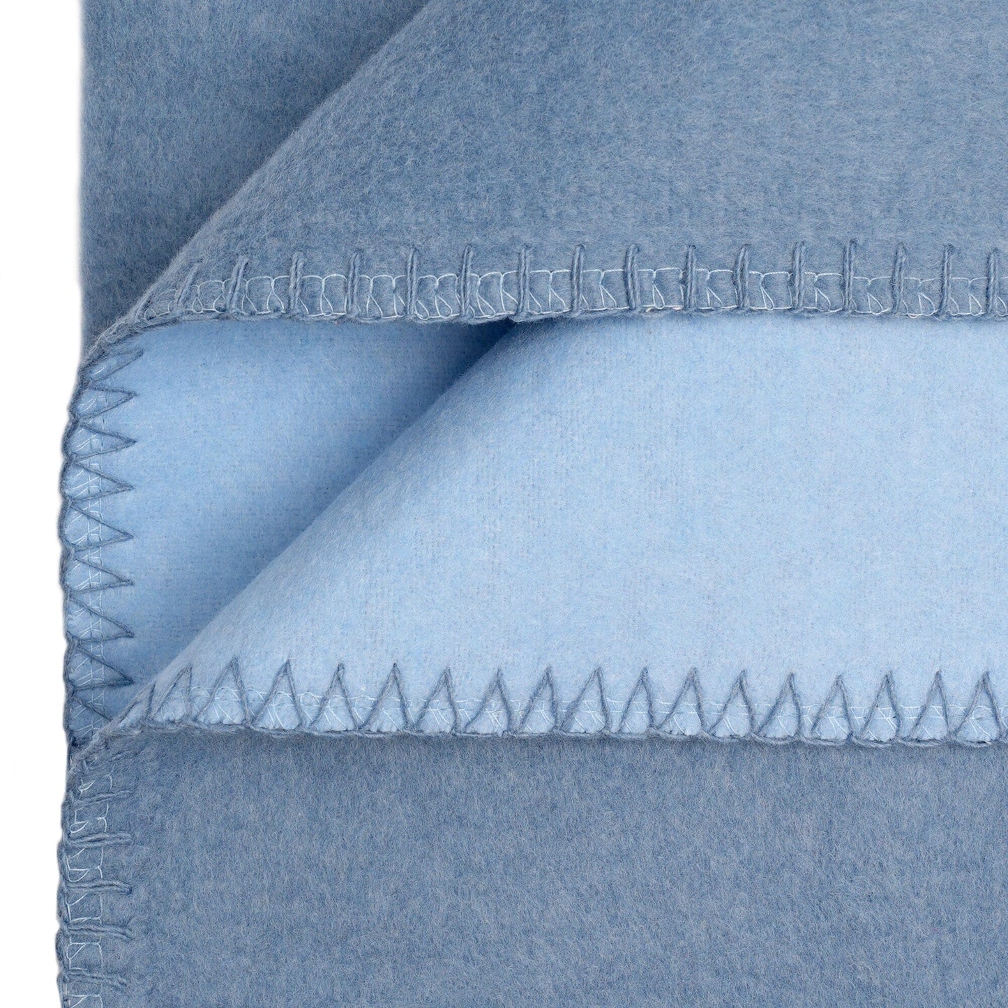 Flauschige Baumwoll Wendedecke zweifarbig - regional hergestellt