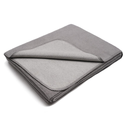 Zweifarbige Wendedecke aus Baumwolle 150 x 200 cm als kuschelige Yogadecke