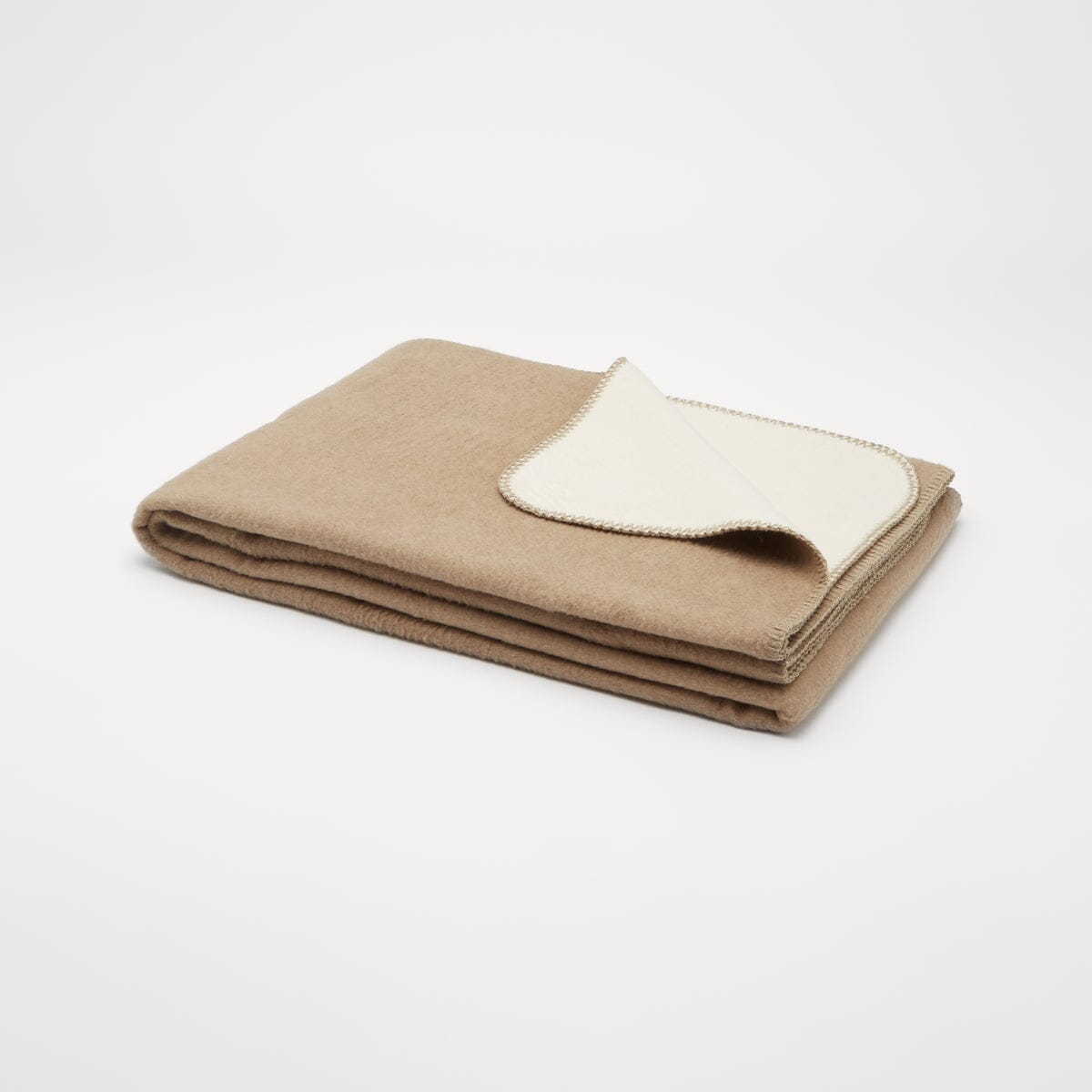 Flauschige Baumwoll Wendedecke zweifarbig - regional hergestellt