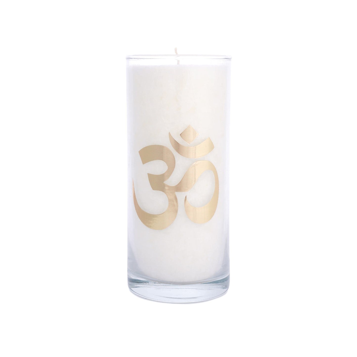 MAGISCHE KERZE Weiß mit dem goldenen Etiket