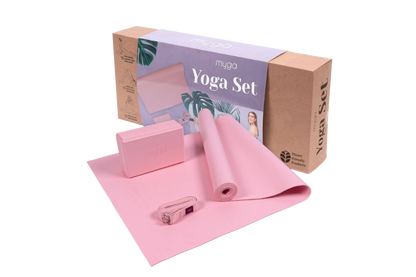 Myga Yoga Starter-Set Rosa für Einsteiger