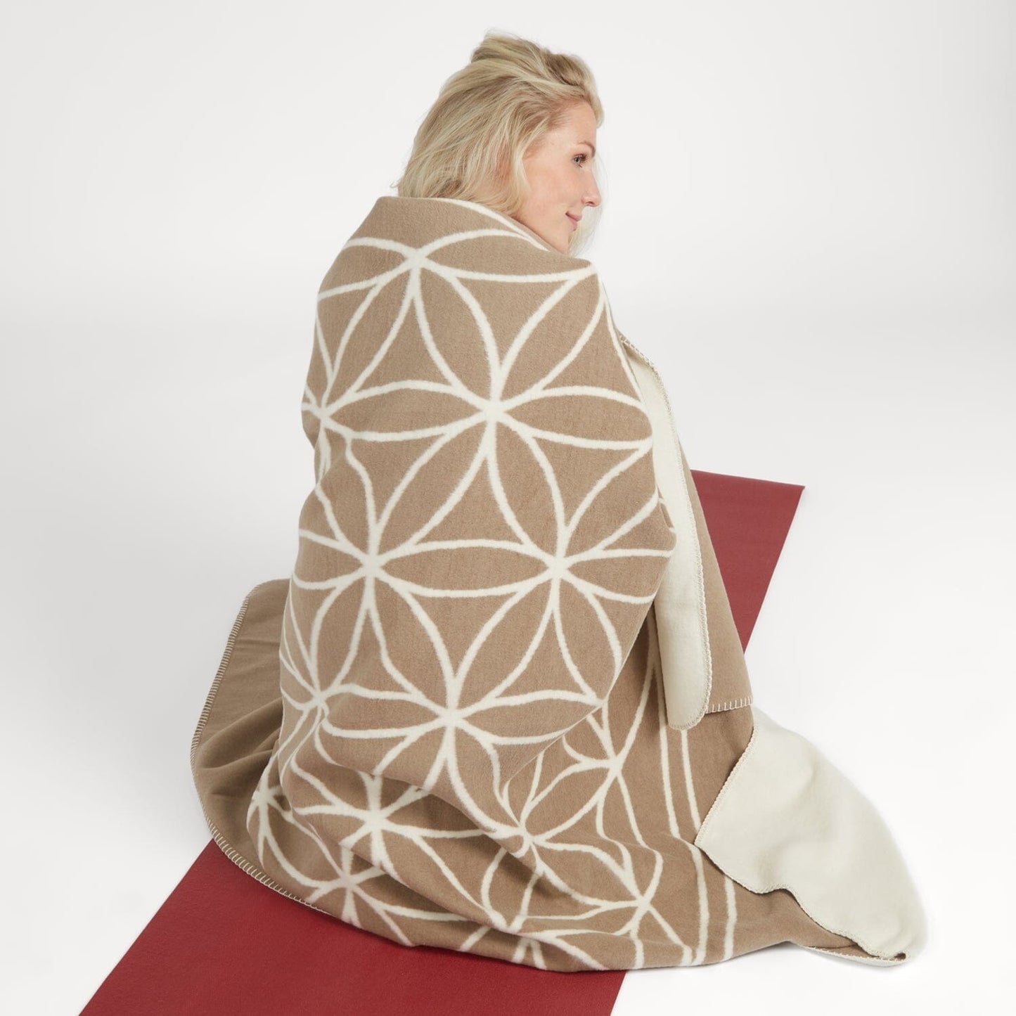 Yogadecke Blume des Lebens - regional hergestellt