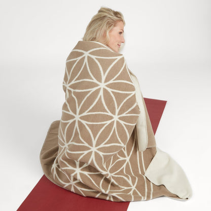 Yogadecke Blume des Lebens 150 x 200 cm für entspannte Ruhephasen