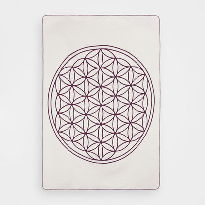 Weiche Yogadecke mit Blume-des-Lebens-Muster für die Yogapraxis