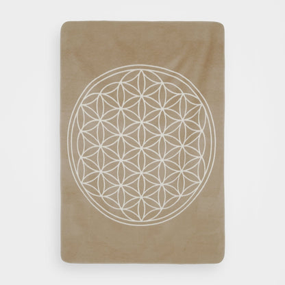 Yogadecke mit Blume des Lebens für Wohnzimmer und Yogapraxis