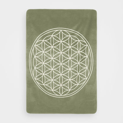 Weiche Blume-des-Lebens Yogadecke für Yoga, Meditation und Couch