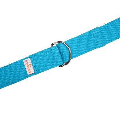 Yogagurt BASIC mit D-Ringen getragen für Yoga Dehnung Stretching und funktionelles Training