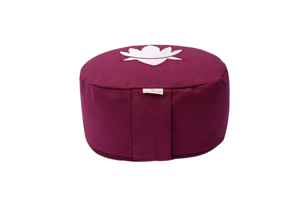 Ovales Yogakissen Lotus Stick BASIC für aufrechtes Sitzen in der Meditation