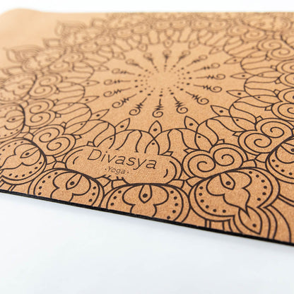 Yoga Set aus Kork mit Yogamatte und Yoga-Pad aus Naturkautschuk mit rutschfester Korkoberfläche