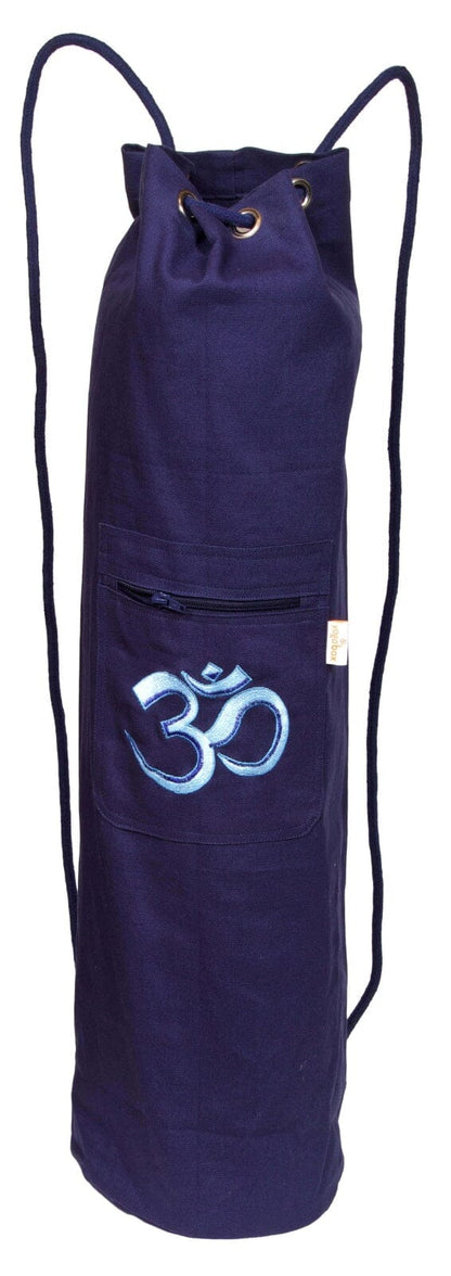 Detailaufnahme OM Stickerei auf Yogatasche yogabox CANVAS BAG – hochwertiges Yoga Zubehör