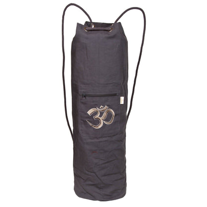 Yogatasche yogabox CANVAS BAG grau – robuste Yogamatten Tasche aus Baumwoll-Canvas